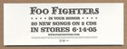 Foo Fighters - In Your Honor Rare Promo Sticker  05