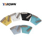 3pcs Trapezoid Floor Sanding Disc Diamond Metal Medium Bond Pad For Concrete