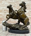 Incredible Bronze Signed Horses Statue From French Artist P j Mene Sculpture Art