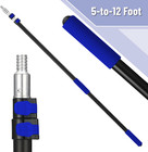 Bates-    telescoping Pole  5 To 12 Ft Long  Black   Dark Blue  Long Paint Roller