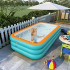 102 x63 x22  Extra Large Family Inflatable Swimming Pool For Kids Adults Pools