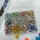 150  Beads For Pen Making Bubblegum Rhinestone Spacer Beads Bulk Craft Supply
