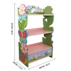 Teamson Kids Magic Garden Bookshelf Storage Book Shelf Play Room Toy Furniture