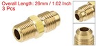 3pcs Brass Pipe Fitting 1 4 Sae Flare To 1 8npt Male Thread Tube Adapter