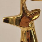Vtg Brass Deer Stag Reindeer Candelabra Large Antler 6 Votive Candle Cups 13 5 
