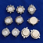 10pcs Mixed Silver Tone Quartz Watch Faces Charms Links Lots For Jewelry Making