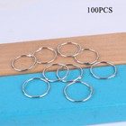 100pcs Metal Hair Braid Ring Dreadlock Bead Cuff Clip Rings Circle Jewelry New