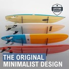 Adjustable Surfboard Storage Rack  4 Board Wall Mount Display  Black