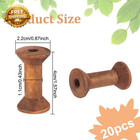 20pcs Antique Wooden Empty Spools  1 57   40mm Empty Thread Spools Wooden