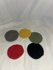 Set Of 5 Crochet Face Scrubbies- 100   Cotton  Handmade  Multi Color