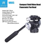 Professional Tripod Head Video Head  Tripod Fluid Head Pan Tilt Head W  Qr Plate