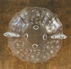 Fostoria Baroque Chintz Etched Glass Serving Bowl   Tray Decorative Set
