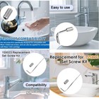 10pcs 155023 Replacement Screw Kit For Moen-stainless 9 6mm X 4 7mm  Chrome