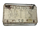 1967 Indiana Motorcycle License Plate With Frame   Reflectors