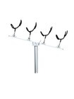 Dev Fishing Adjustable Multi Pole 4x Fishing Rack Holders For Boat Rod Holder