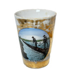 Portales   New Mexico N m  Antique Irrigation Ditch Painted China Souvenir Cup