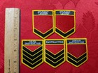 Martial Arts Instructor Head Junior   Assistant Lot Of 5 Karate Uniform Patches 