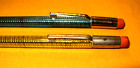 2 Vtg  Yellow lite Blue Scripto Translucent Mechanical Pencil