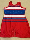 Brute Team Brute Red White Blue Wrestling Singlet Women s Large  - New