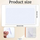 8 Pcs Credit Card Magnifier Flat Optical Fresnel Lens 3x Magnifying Clear