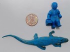 Vintage Plastic Toy Animal Figurine Lot Maybe Auburn Rubber Elephant Bear Etc