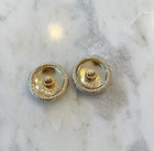 Designer Cc Gold Button   2pcs Stamped
