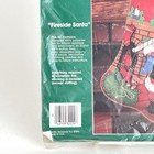 Bucilla Vintage Fireside Santa Felt Christmas Jeweled Stocking Kit 32224 New