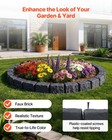 Vevor Faux Stone Landscape Edging 46 85 x6 1  Garden Lawn Edging Border 3 Spikes