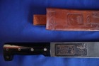 Vintage Wwii Legitimus Collins   Co Machete No  128 With Original Leather Sheath