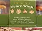 Williams-sonoma Festive Fall Pie Crust Cutters New In Box Autumn Set Of 4