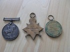 Wwi British Trio Medals Set - Silver And Bronze - Uk  Named Middleton