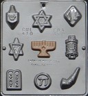 Jewish Assortment Religious Chocolate Candy Mold  410 New