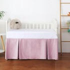 Crib Skirt Dust Ruffle  100  Egyptian Cotton 400 Thread Count Soft Breathable 
