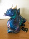 Windstone 1997 Lap Dragon Peacock Original Tag