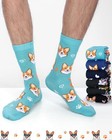 6 Pairs Funny Dog Socks For Men Dog Lover Gifts Corgi