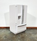 Dollhouse Fridge Modern Refrigerator White Silver 2 Door 1 12 Scale Miniature