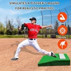 Pitching Mound  Portable Pitchers Mound With Pitching Rubber And Antifade Tur   
