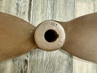 Antique Vintage Boat Brass 2 Blade Propeller Very Nice Shape Very Heavy Prop  