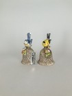Towle Fine Bone China Bell Yellow And Blue Canary Bird Figurine Hand Painted Euc