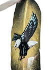Hand Painted Feather   Arts   Crafts  southwest Art   Home Decor    Flying Eagle