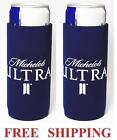 Michelob Ultra 2 Slim Can Cooler Coozie Coolie Koozie Huggie New Bud