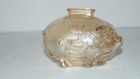 Vintage Marigold Color Glass Piggy Pig Bank Save With Marathon Ohio Oil Co