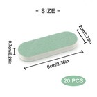 Leefone 20 Pcs 2 4  X 0 78  Rectangle 2 4 X 0 78 X 0 28 Inches  Multicolored