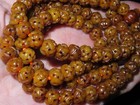 Nepal Tibet Buddhist 108 Round Carved Hollow Yak Bone Mala Prayer Beads  q10 