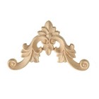 4pcs Unpainted Wooden Carved Applique Furniture Moulding Decal Onlay Home Decor
