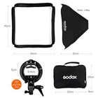 Us Godox 40x40cm Foldable Softbox   S-type Flash Bracket Holder Bowens Mount Kit