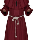 Friar Medieval Hooded Monk Renaissance Priest Robe Costume Cosplay