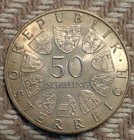 1969 Austria 50 Schilling 450th Death Anniversary Of Maximilian I  900 Silver
