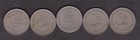 Qatar   Dubai 5 Pcs  Of 25 Dirhams Of 1966   1969 Good Lot For Dealers And Colle