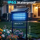 Upgraded Solar Bug Zapper Mosquito Zapper 4500v Waterproof Electric Fly Zapper